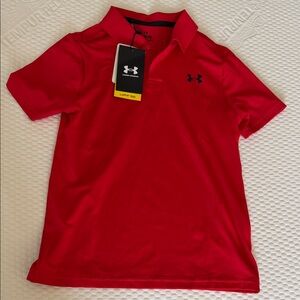 Under Armour Kids Red Polo Shirt